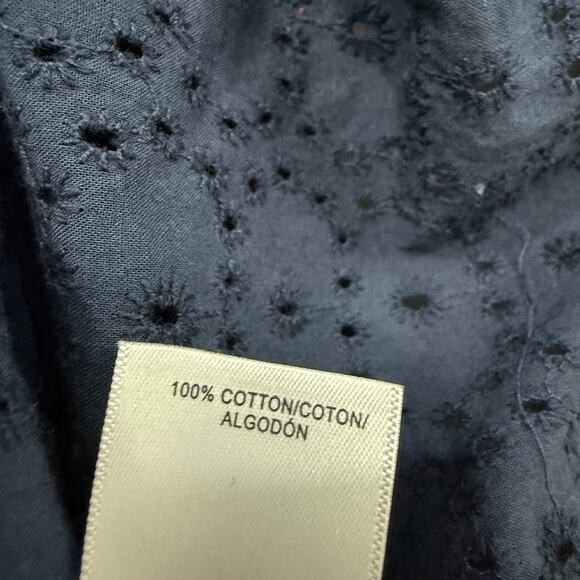 Lucky Brand Eyelet Club Shirt Men's Large Blue Short Sleeve Loop Collar NWT NEW - Picture 7 of 10